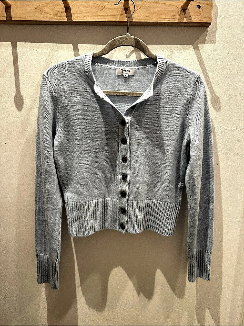 Madewell Cashmere cardigan in Powder Blue Size Small New/Never worn
